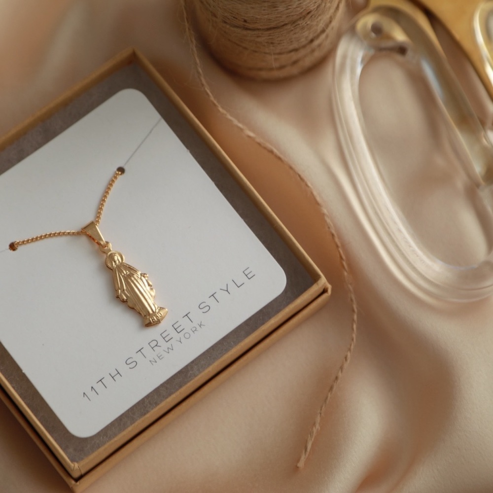 Virgin Mary Necklace | 18k Gold Filled - Picture 3 of 5